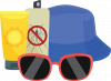 Sunglasses and hat icon