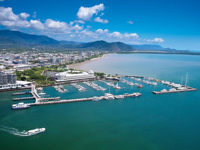 Aerial photo of Cairns marina