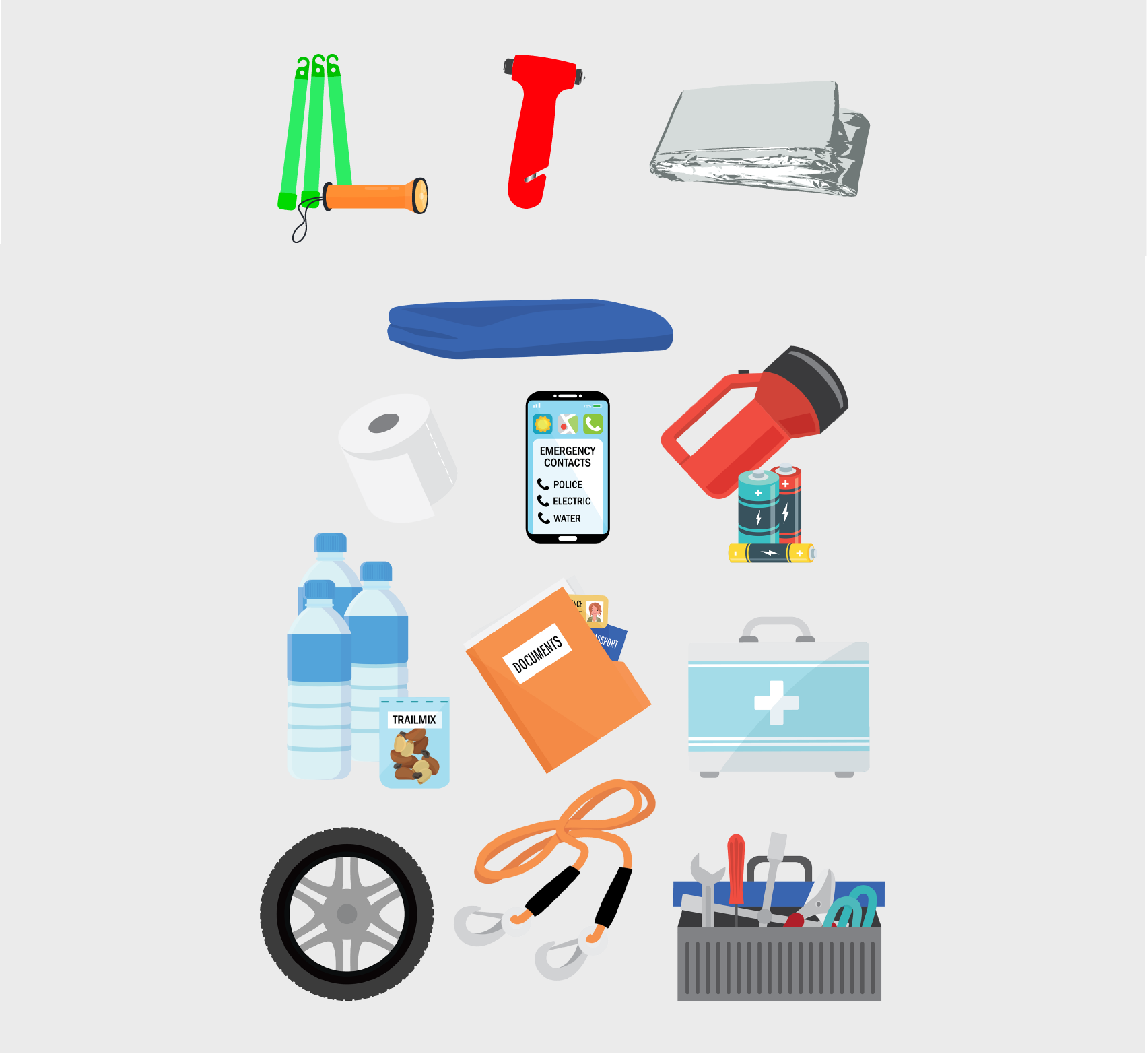 Pack a vehicle safety kit