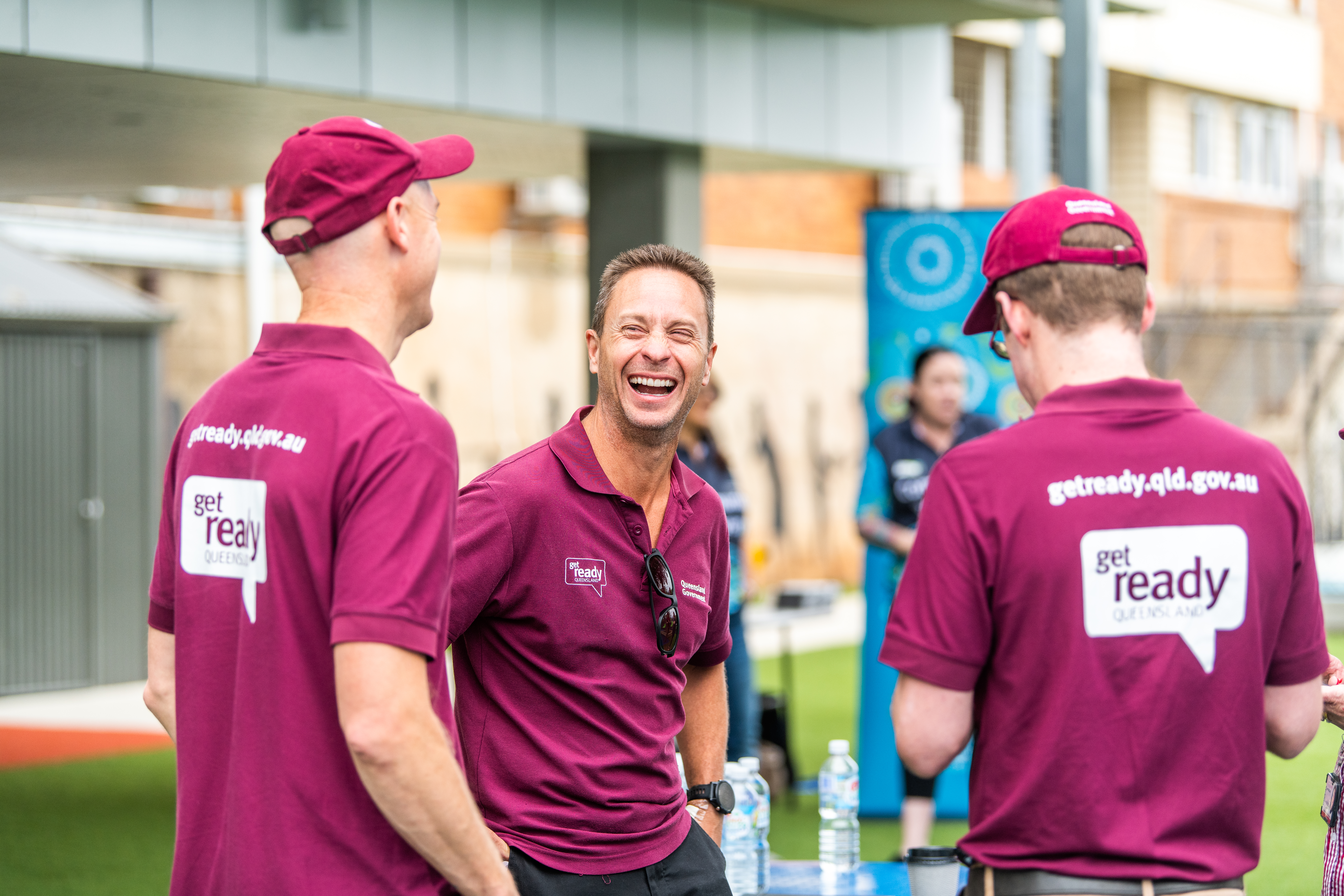 staff chatting and smiling grq week 2022