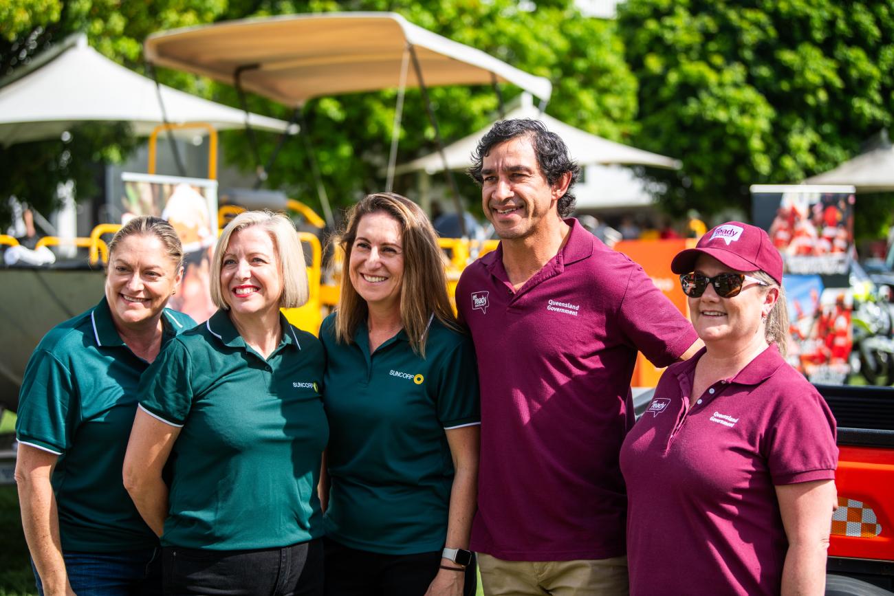 Get Ready Queensland, Johnathan Thurston and Suncorp at an event