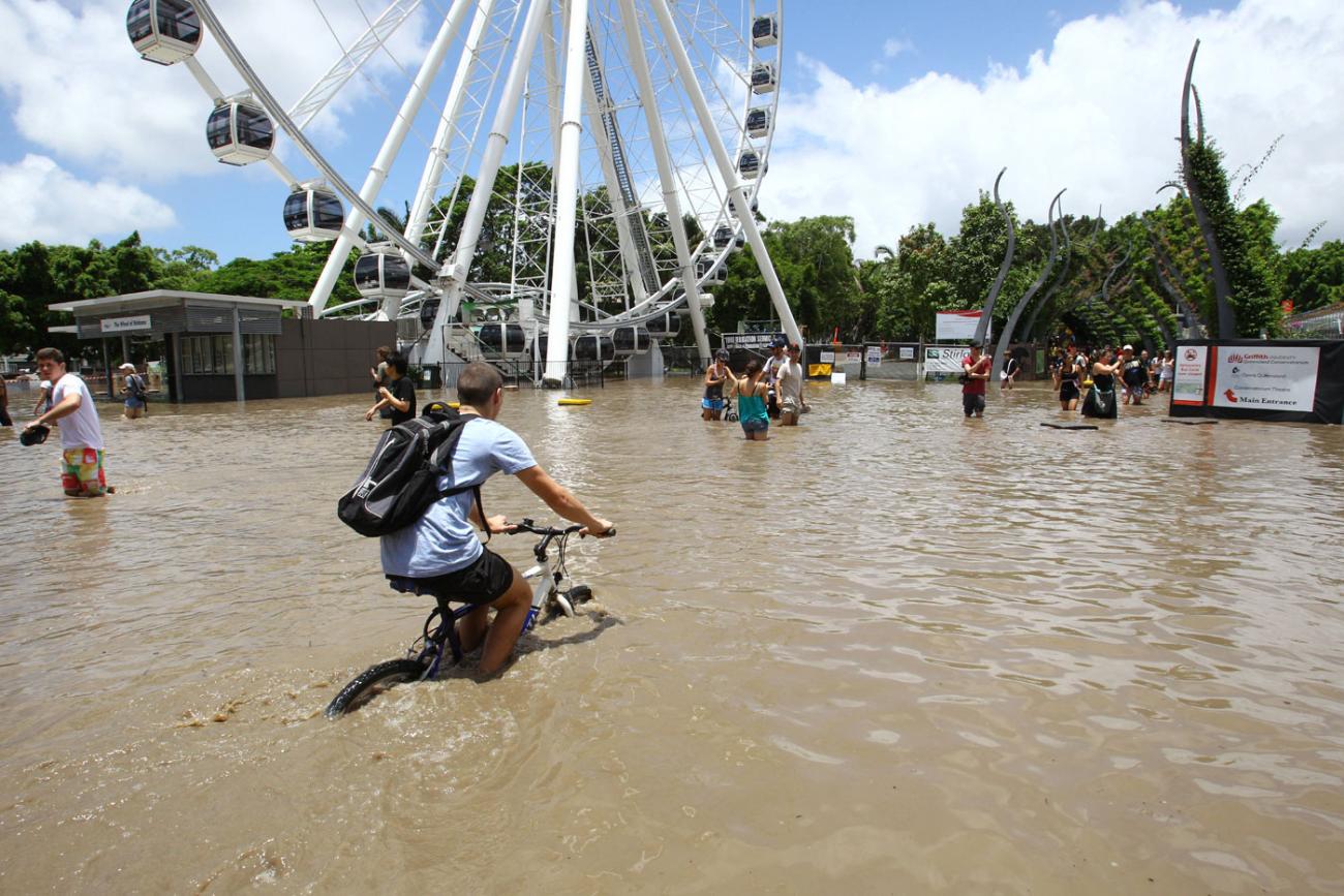 brisbane flooding imagery landscape of city