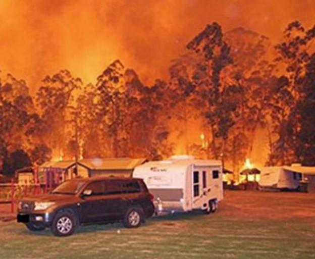 Caravan Bushfire