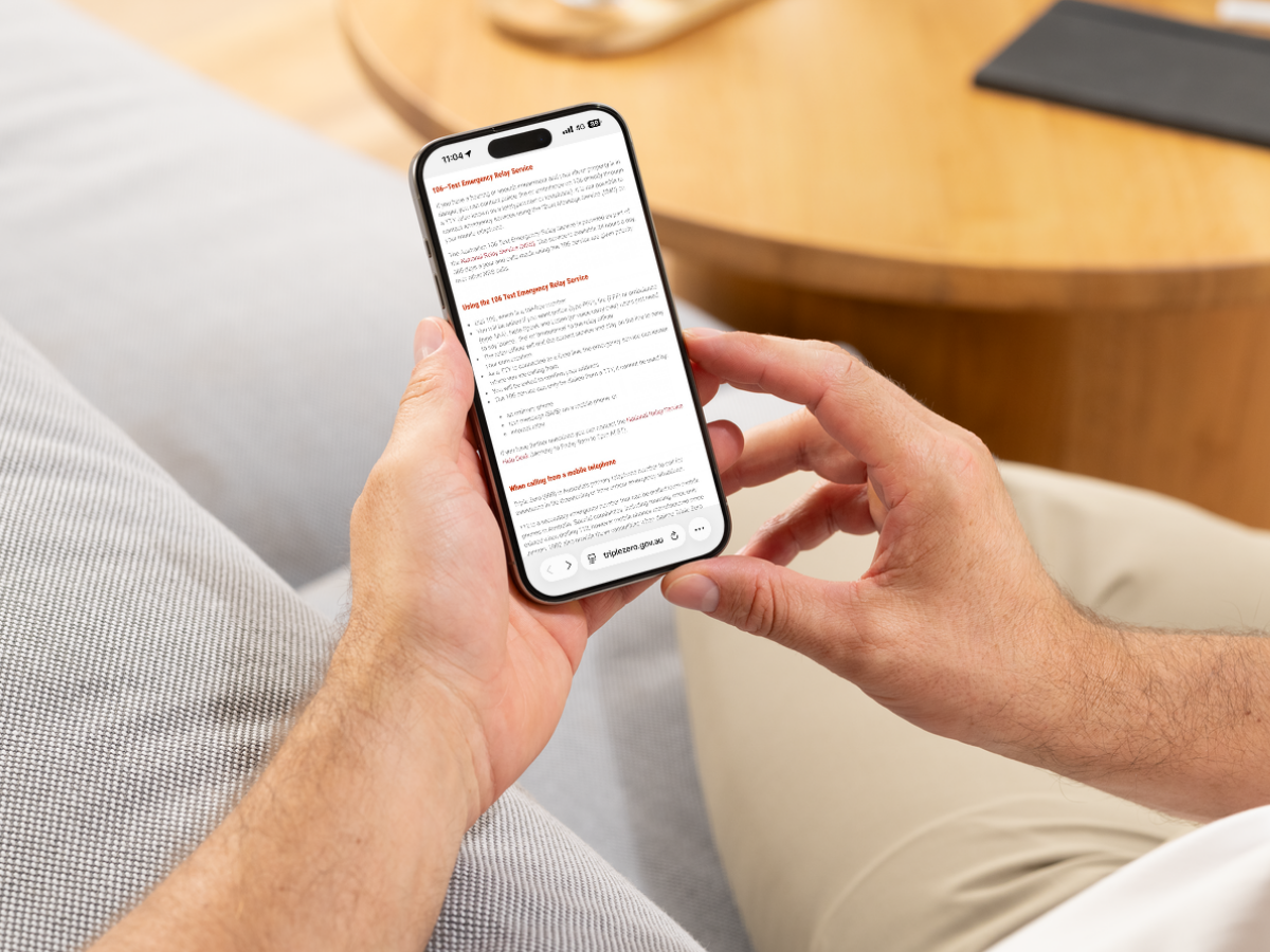 106 Text Emergency Service