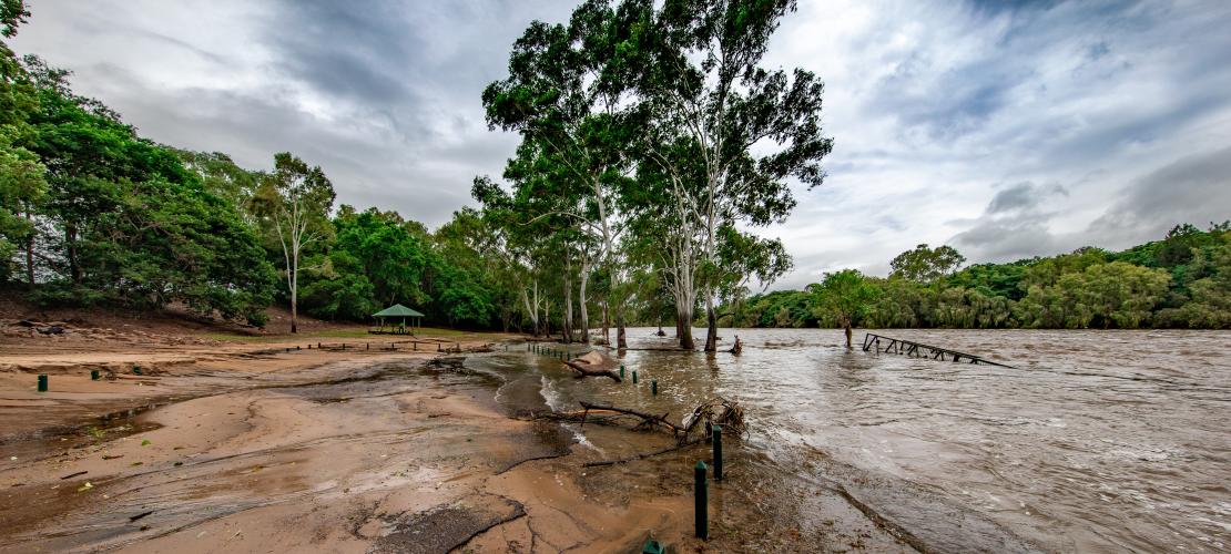 Townsville flood scene