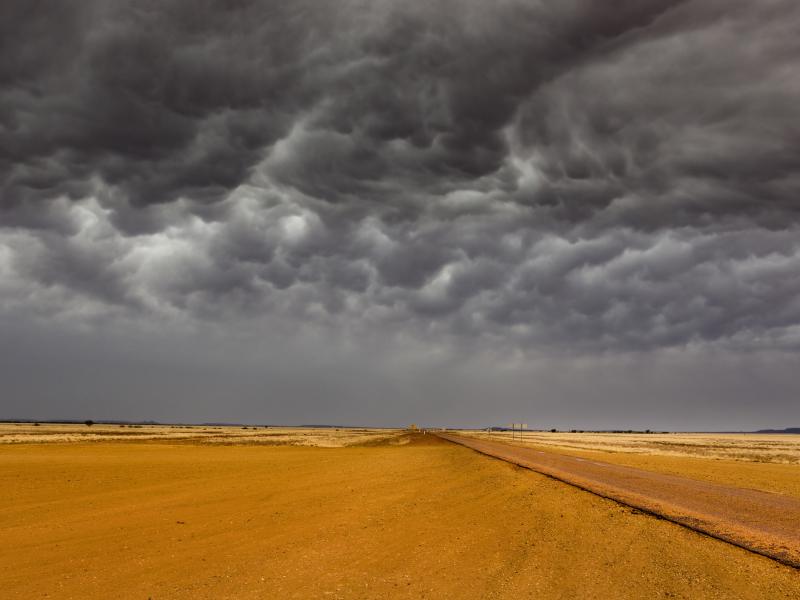 Storm clouds over Birdsville