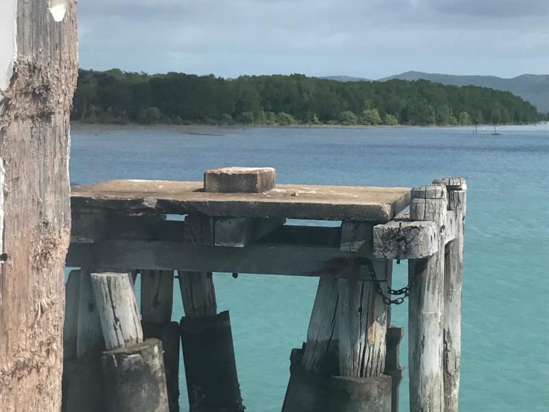 Jetty and water Torres Strait