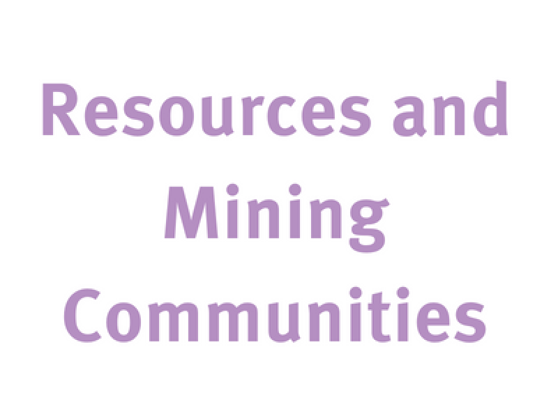 Resources and Mining Communities