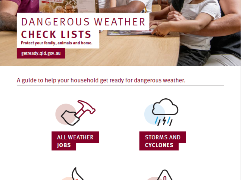 Dangerous Weather Check Lists