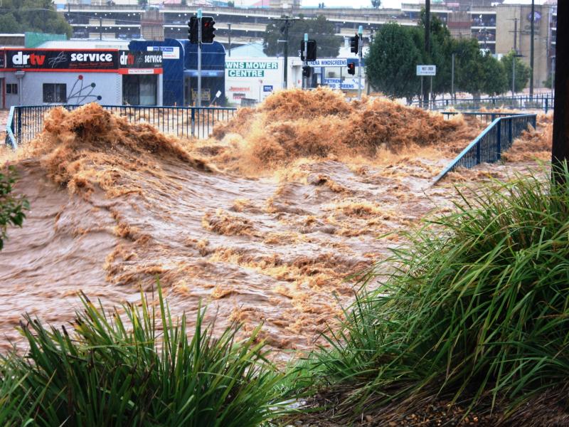Flash flooding in Queensland