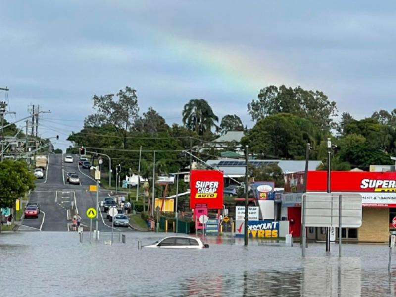 flooded street