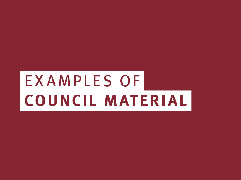 Examples of Council