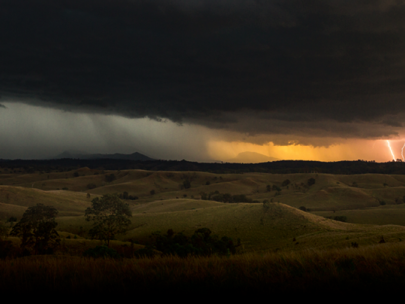 Image of rural area during storm