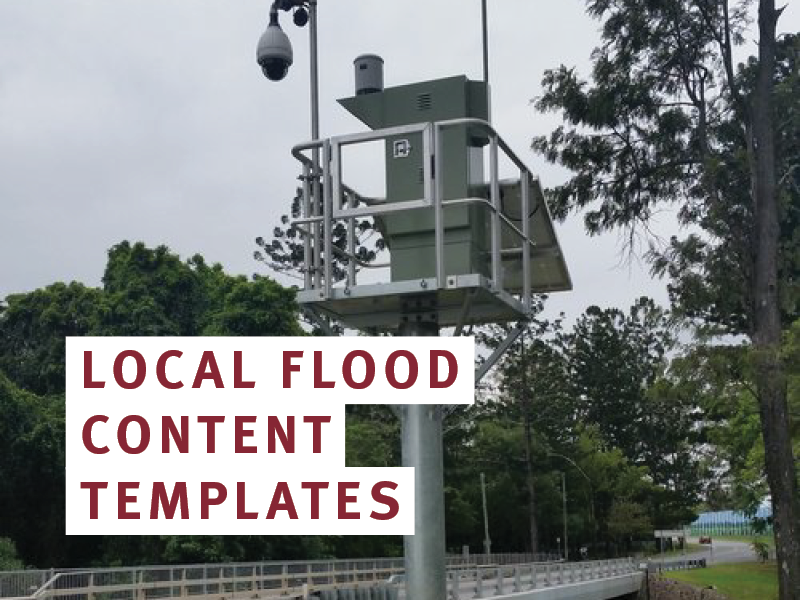 Flood content template graphic
