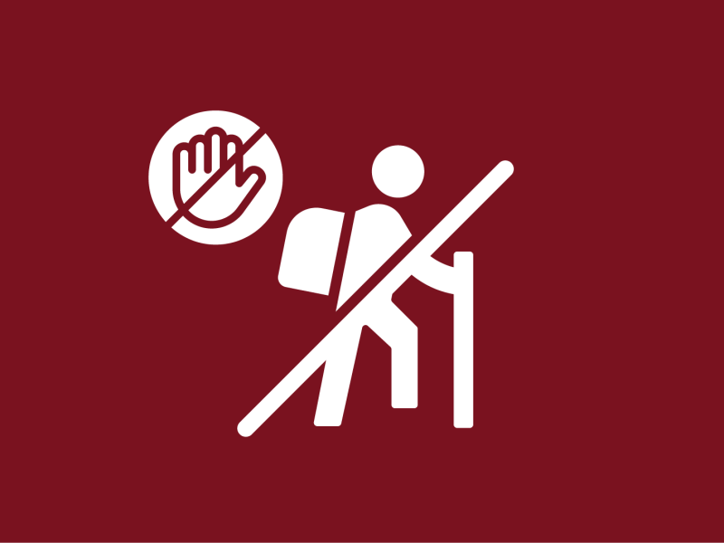 QR CODE NO HIKING