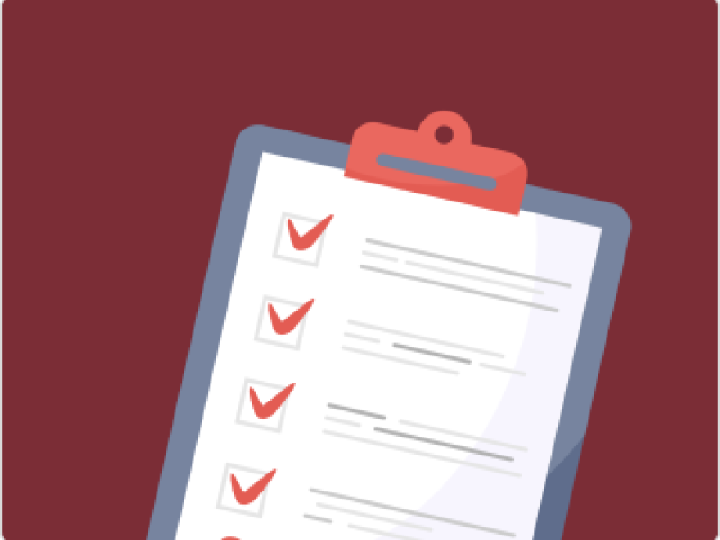 Graphic of Clipboard with Checklist