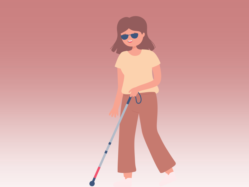 Blind or visually impaired